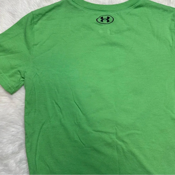 Under Armour T-Shirt Soccer Ball Graphic Green Size 6 - Picture 14 of 16